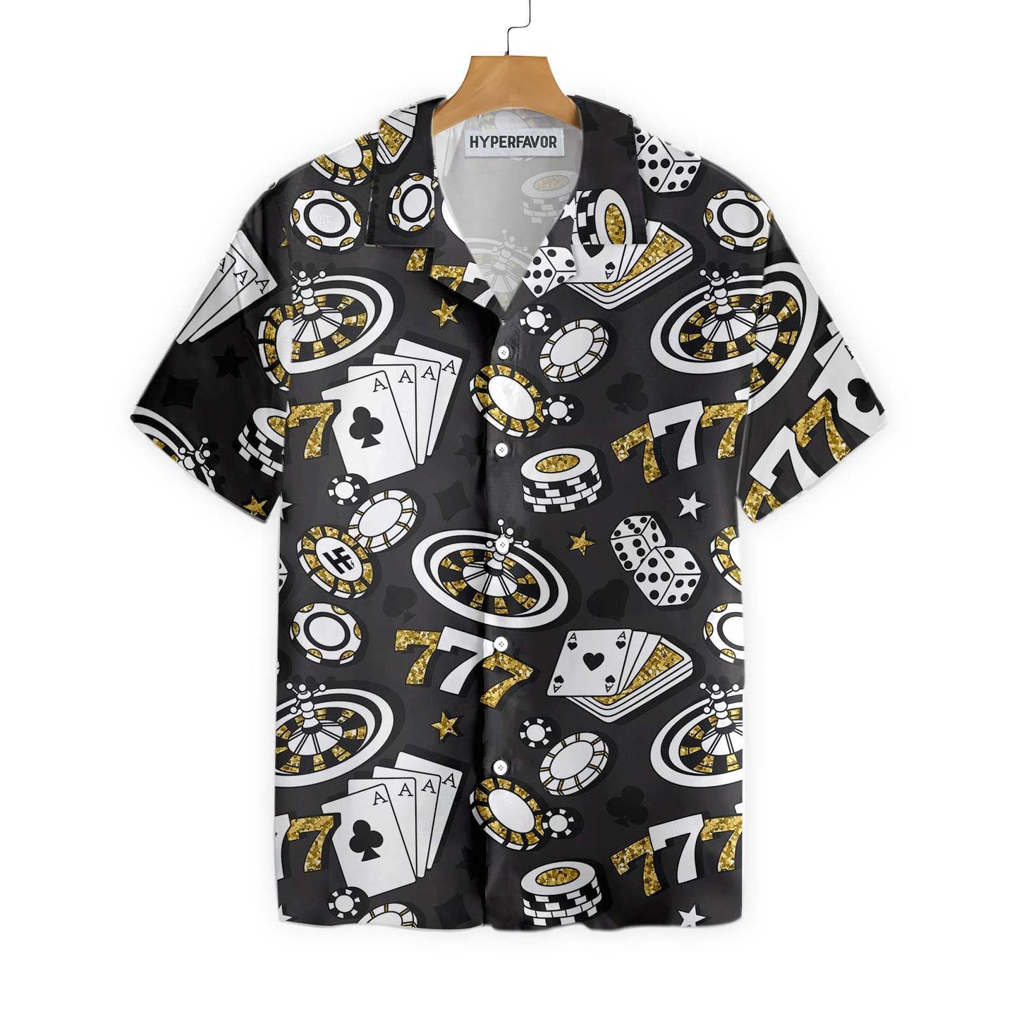 Playing Chip Cards Poker Design Hawaiian Shirt,Hawaiian Shirt Gift, Christmas Gift