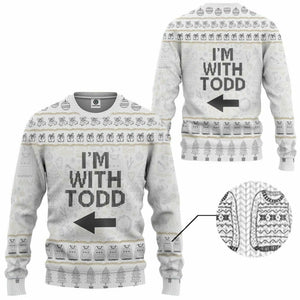 3D Im With Todd National Lampoon Christmas Vacation Ugly Sweater Custom Tshirt Hoodie Apparel