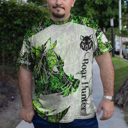 3D Boar Hunter Glas Chustaim Tshirt Éadaí Cochaill