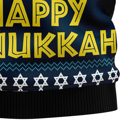 Happy Hanukka Ugly Christmas Sweater,Christmas Ugly Sweater,Christmas Gift,Gift Christmas 2024