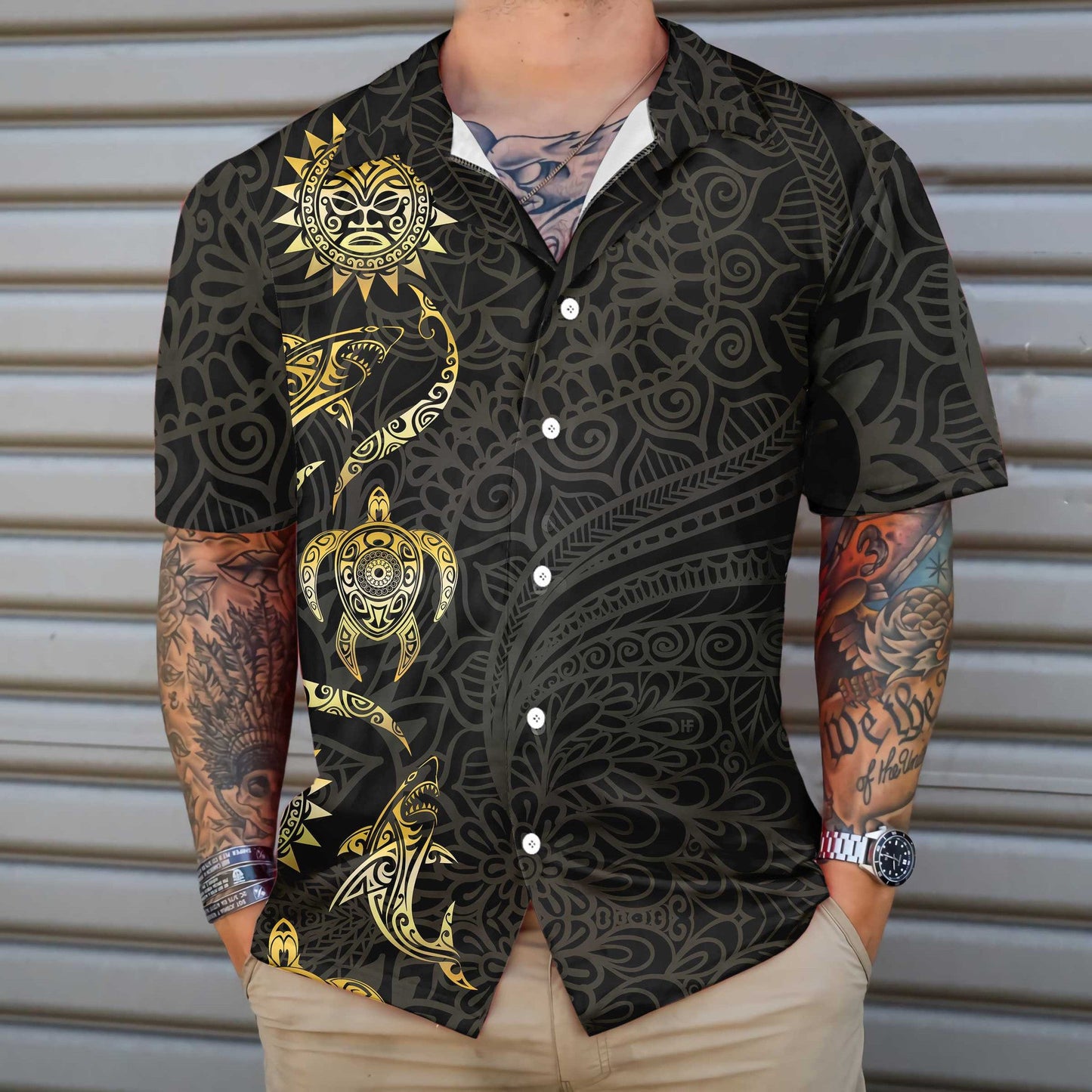 In The Ocean Polynesian Design Hawaiian Shirt, Hawaiian For Gift