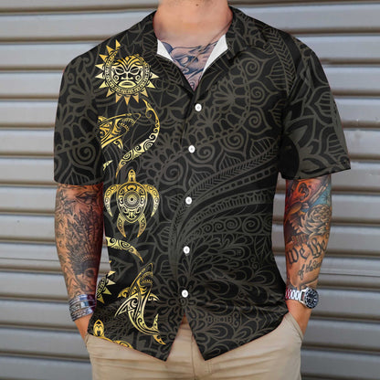 In The Ocean Polynesian Design Hawaiian Shirt, Hawaiian For Gift