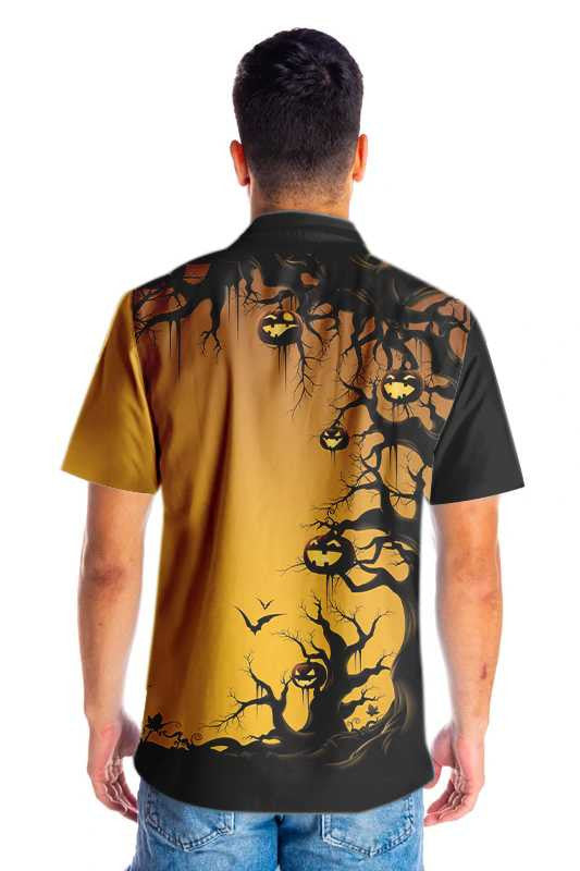 Scary Halloween Tree Hawaiian Shirt,Hawaiian Shirt Gift, Christmas Gift