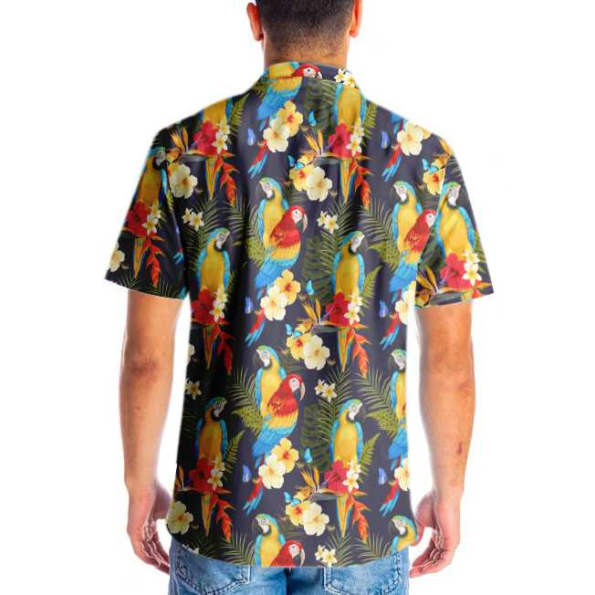 Léine Haváís Bláth Geal Agus Parrot, haváís le haghaidh bronntanais