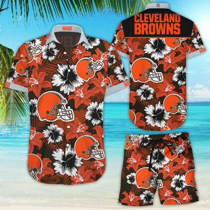 Cleveland Browns Hawaiian Shirt_Hawaiian Shirt Gift, Christmas Gift
