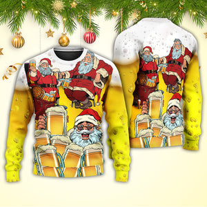 Christmas Santa I Want More Beer Ugly Christmas Sweater, Christmas Gift, Gift Christmas 2024