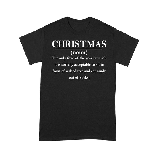 Nollag Sainmhíniú Quote Outfit Greannmhar Nollag Tee Shirt Gift Don Nollag