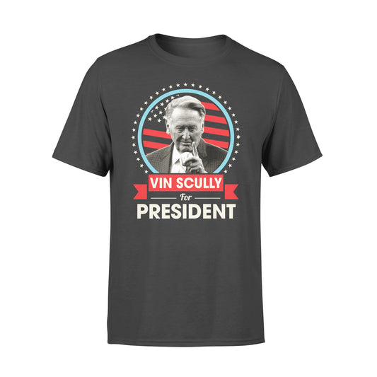 Vin Scully le haghaidh T-léine caighdeánach uachtarán 2020