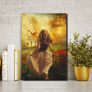 God saving you, Gift for Her Canvas, God Canvas, Wall-art Canvas