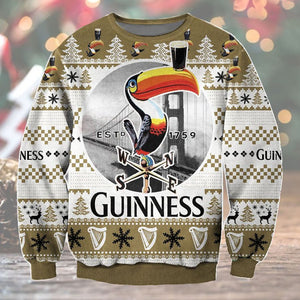 Guinness Ugly Sweater Beer Drinking Christmas, Christmas Ugly Sweater, Christmas Gift, Gift Christmas 2024