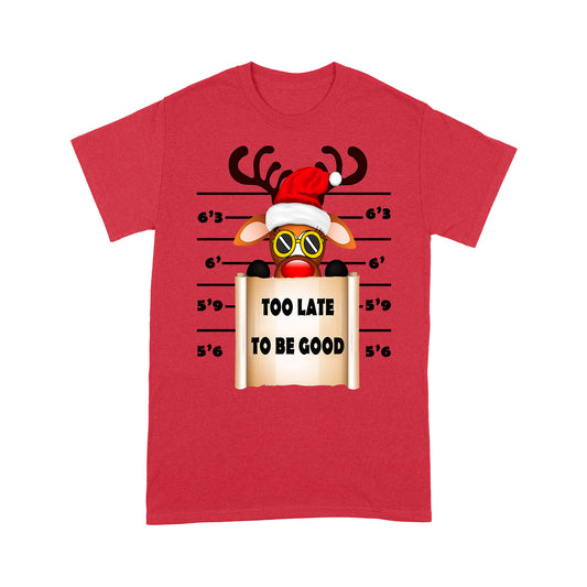 Ródhéanach Le Bheith Maith Bronntanas Réinfhianna Nollag Greannmhar - Bronntanas Caighdeánach Léine Tléine don Nollaig