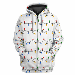 3D Christmas Light Custom Tshirt Hoodie Apparel