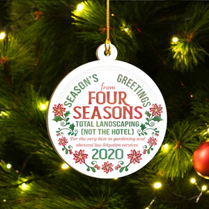 Four Seasons Total Landscaping Ornaments Set, Funny Christmas Ornaments Family Gift Idea