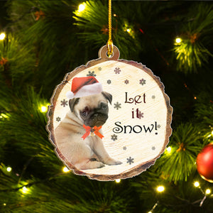 Merry Pugmas Ornaments Set, Merry Woofmas Ornaments, Funny Christmas Ornaments Family Gift Idea For Pug Lover