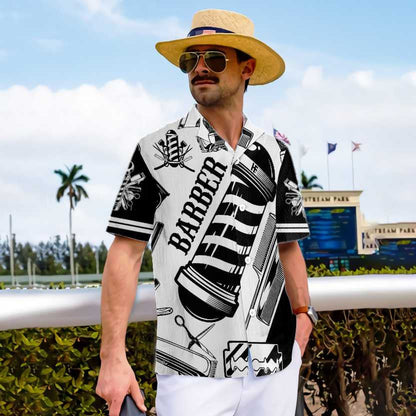 Classic Barber Is My Life Design Hawaiian Shirt, Hawaiian For Gift