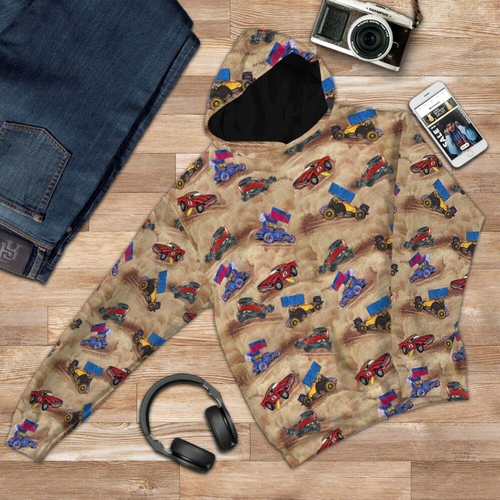 3D DIRT Track Racing Custom Tshirt Hoodie Apparel