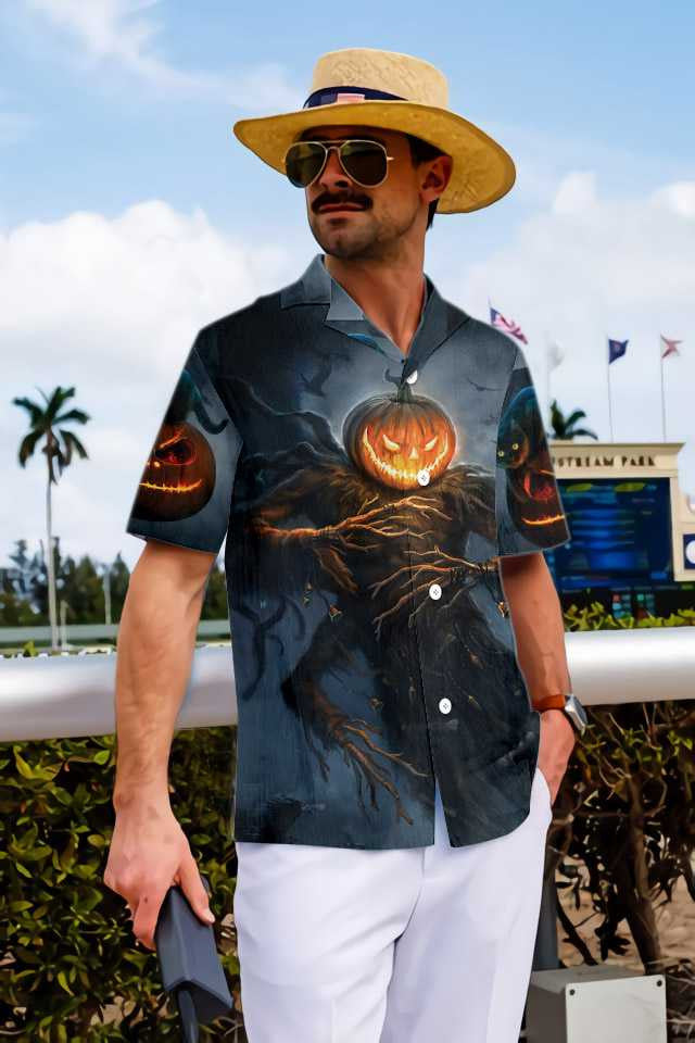 Cat Le Ollphéist Pumpkin Oíche Shamhna Léine ildaite Haváís, haváís don bhronntanas