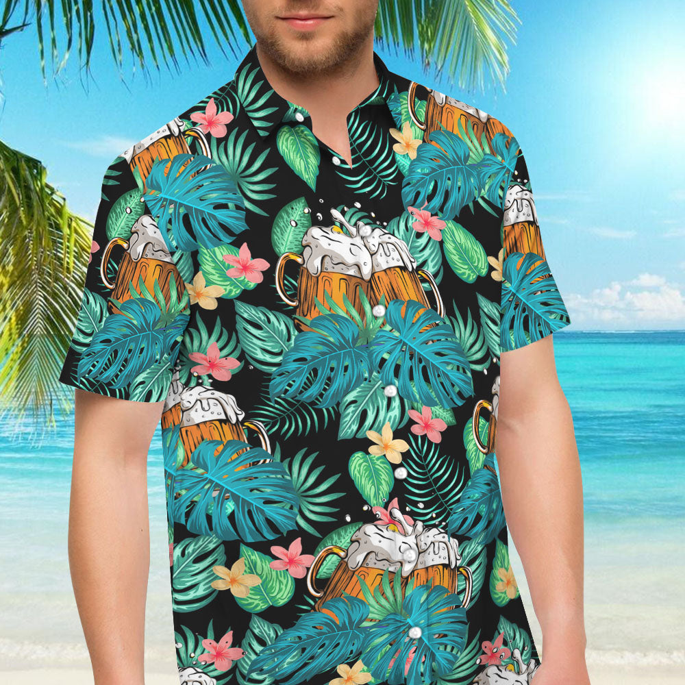 Buy Beer Tropical Hawaiian Shirt -Hawaiian Shirt Gift, Christmas Gift