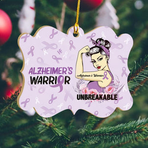 Alzheimer Awareness Unbreakable Ornament, Christmas Ornament Gift, Christmas Gift, Christmas Decoration