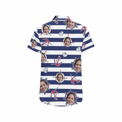 Blue Stripes Pink Ancaire Grianghraf Saincheaptha Léine Haváís, haváíais Don Bronntanas