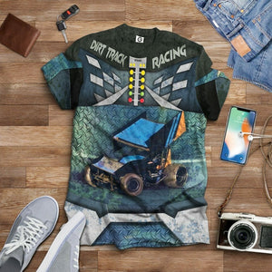 3D Dirt Track Racing Tshirt Hoodie Apparel