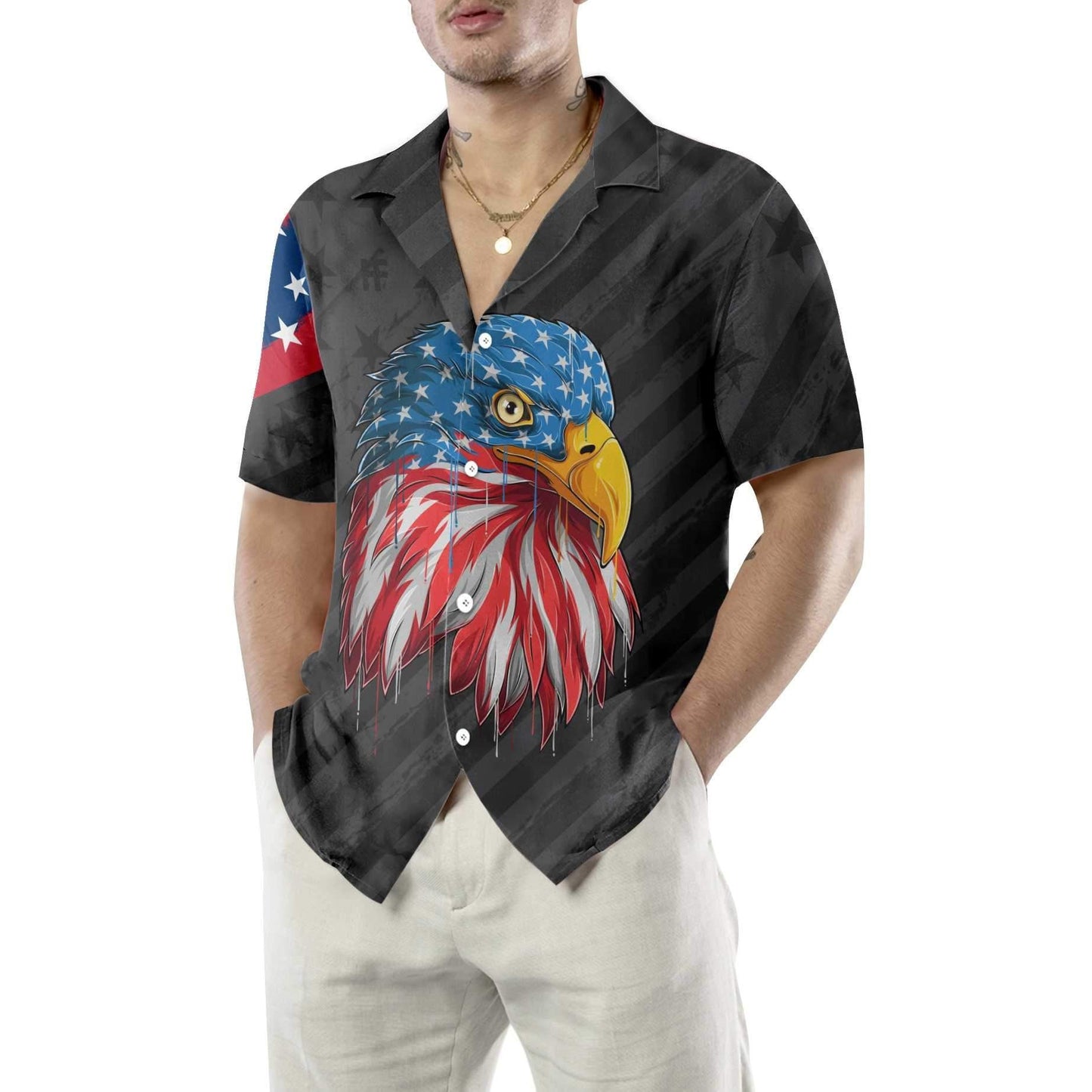 Symbol Of Power The American Eagle Bird Hawaiian Shirt, Hawaiian Shirt Gift, Christmas Gift
