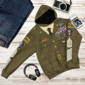 3D US Green Army Custom Tshirt Hoodie Apparel