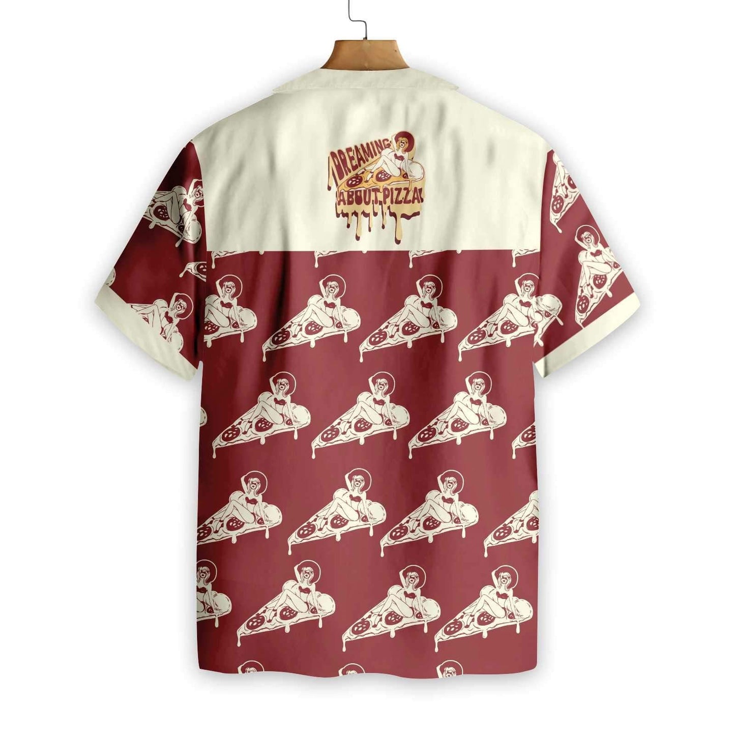 Ag Aisling Faoi Pizza Dearadh Greannmhar Léine Haváís, Bronntanas Léine Haváí, Bronntanas Nollag