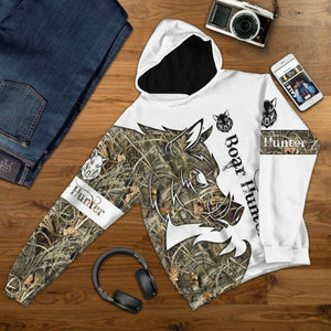 3D Boar Hunter Custom Tshirt Hoodie Apparel