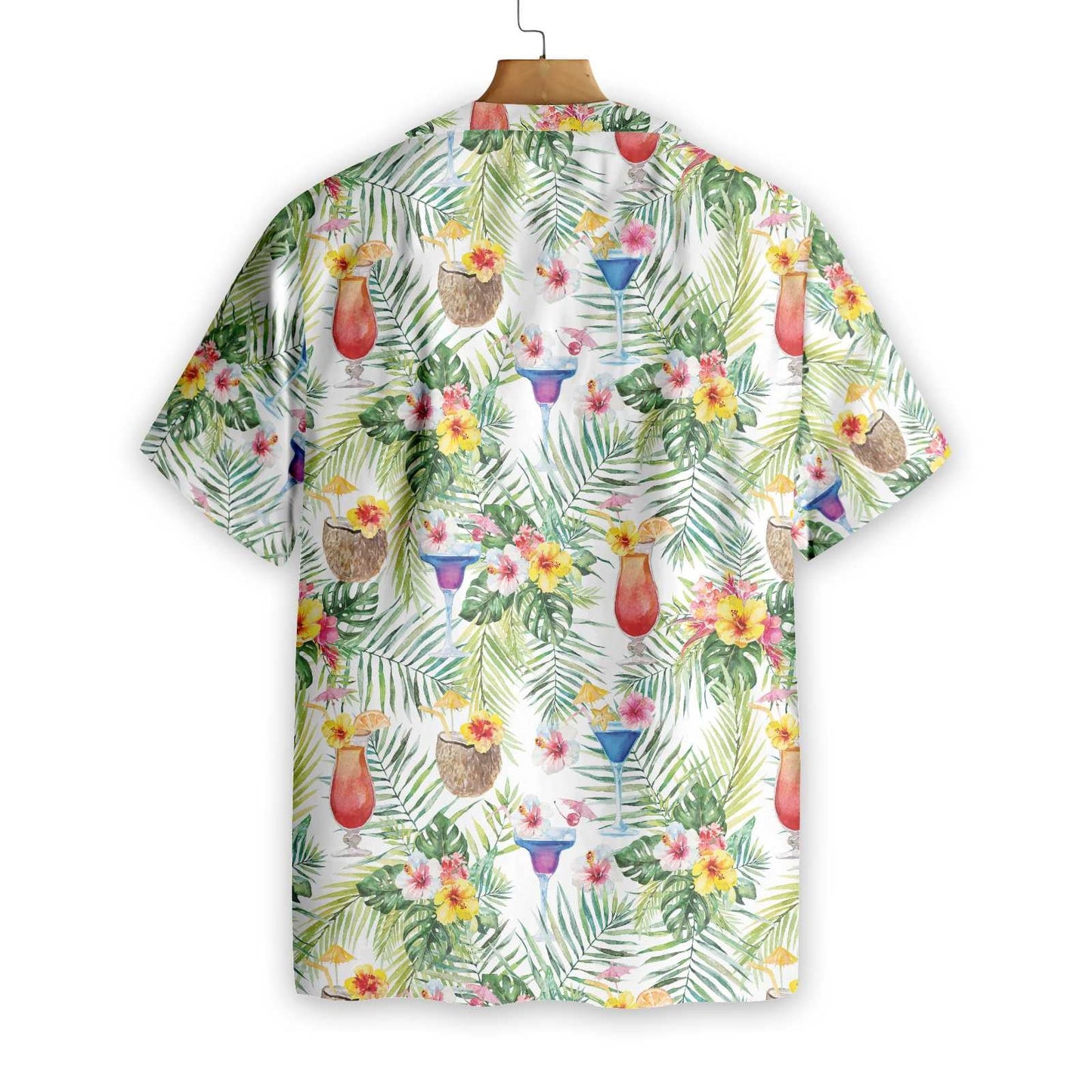 Tropical Cocktail Summer Vibe Design Hawaiian Shirt,Hawaiian Shirt Gift, Christmas Gift
