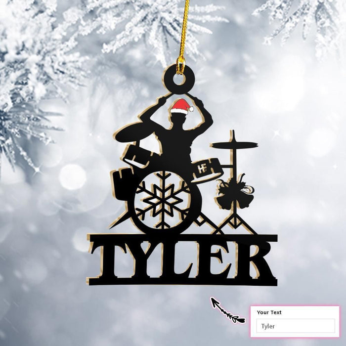 Christmas Drummer Custom Ornament, Christmas Gift, Christmas Decoration