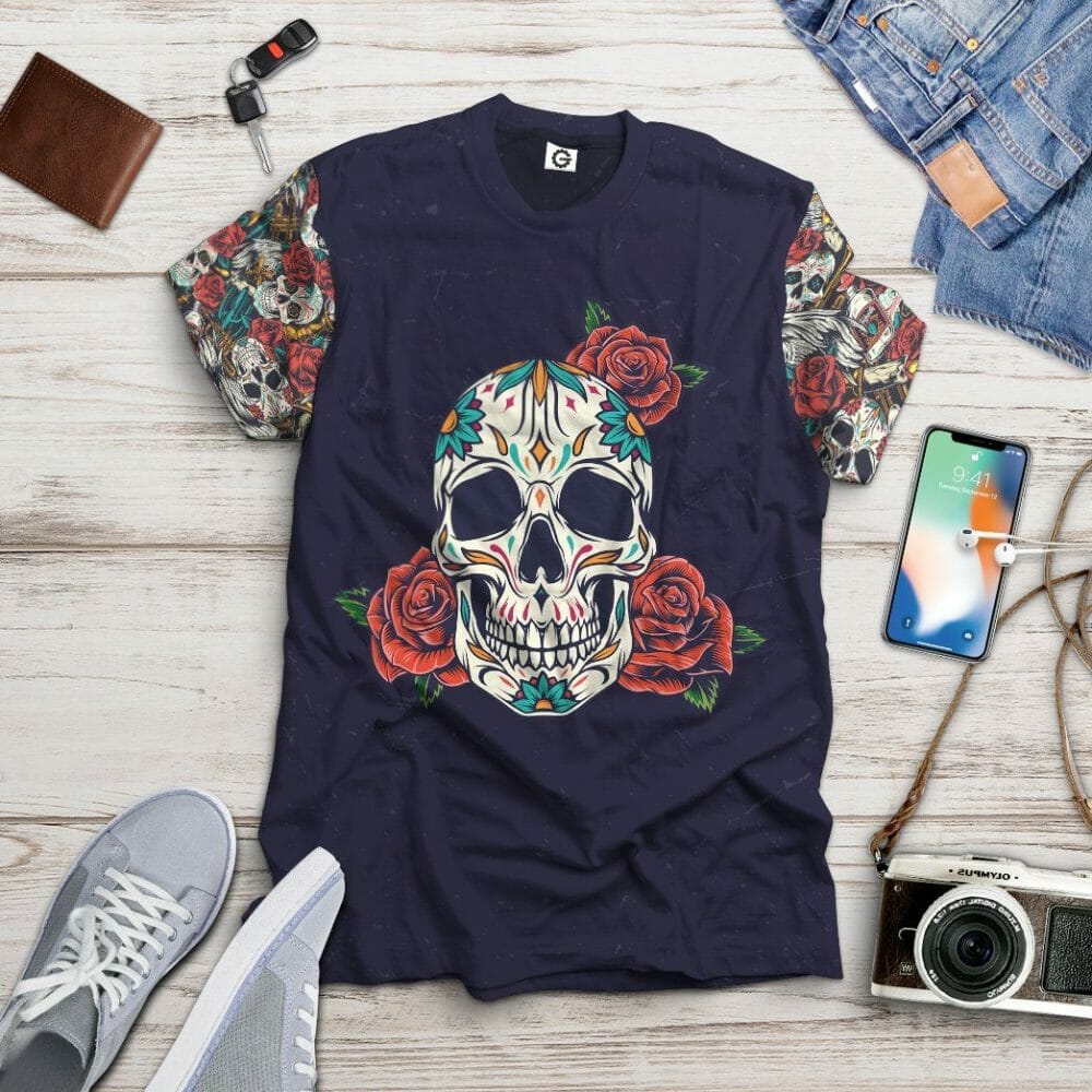 Éadaí Cochaillín Tléine Saincheaptha 3D Skull