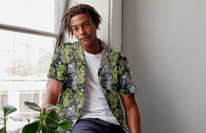 Horror Zombie Head Scream Dramatic Hawaiian Shirt, Hawaiian For Gift