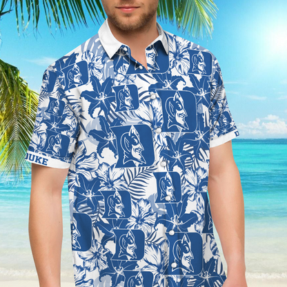 Duke Blue Devils Hawaiian Shirt_Hawaiian Shirt Gift, Christmas Gift