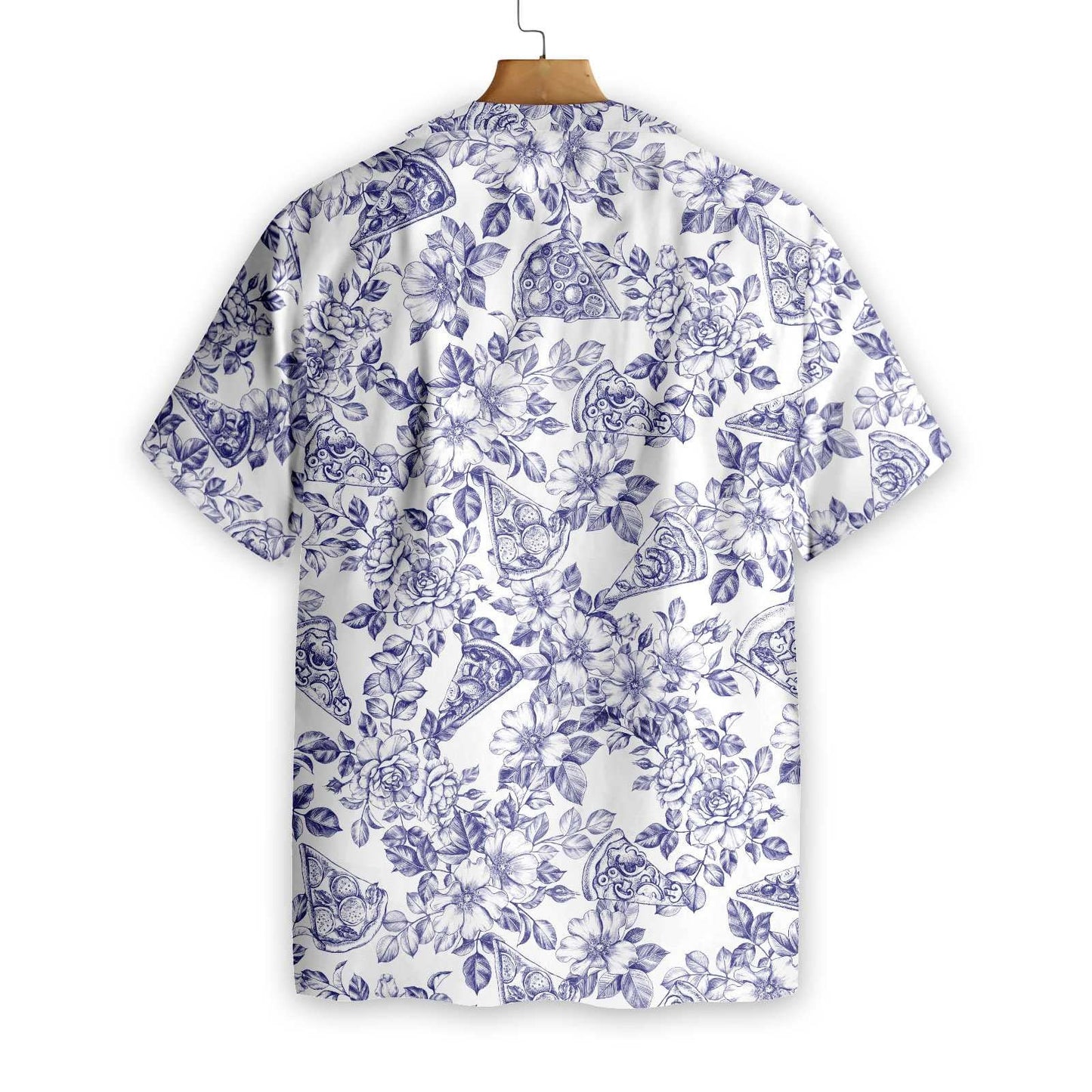 Dearadh Pizza Floral Gorm den Scoth Léine Haváís, Bronntanas Léine Haváí, Bronntanas Nollag