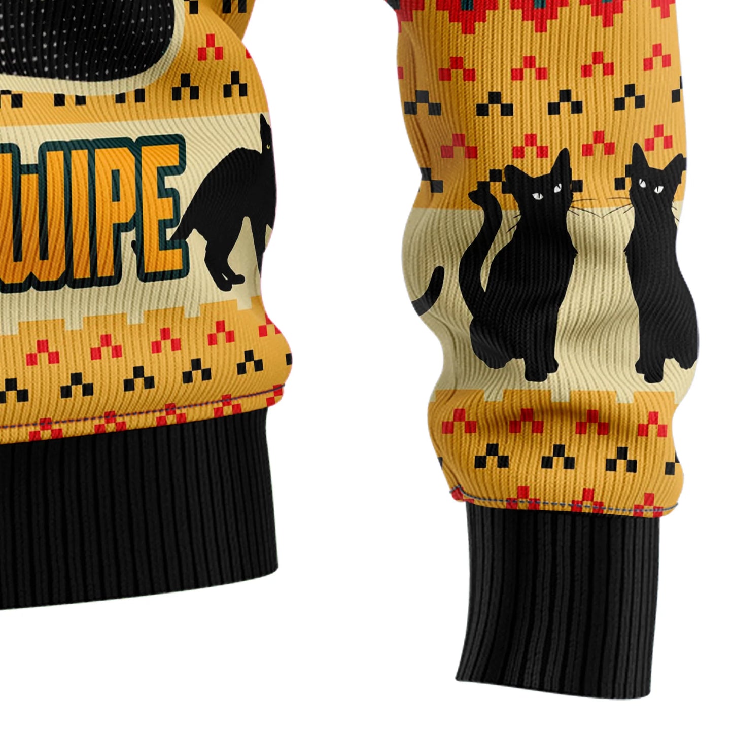 Cat Dubh Geansaí Nollag Gránna , Geansaí Gránna Nollag , Bronntanas Nollag , Bronntanas Nollag 2024