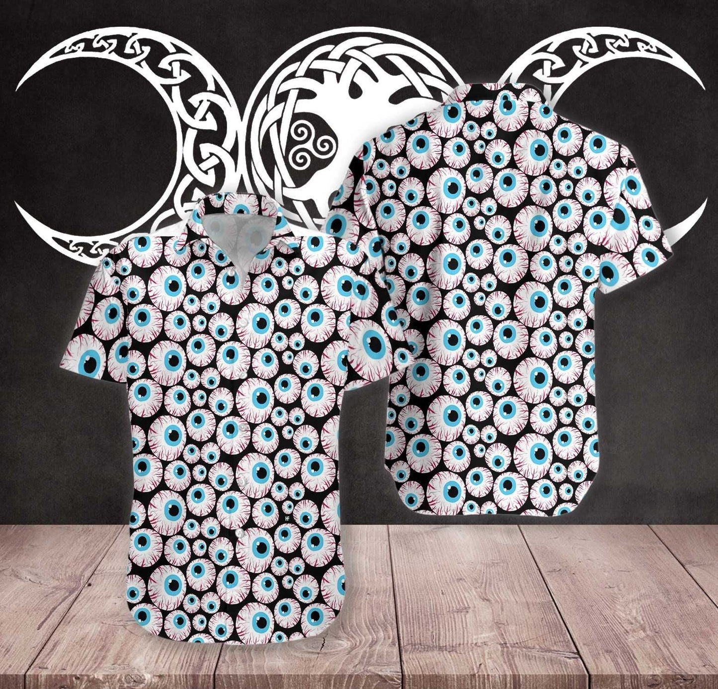 Halloween Creepy Eyeballs Hawaiian Shirt, Hawaiian For Gift
