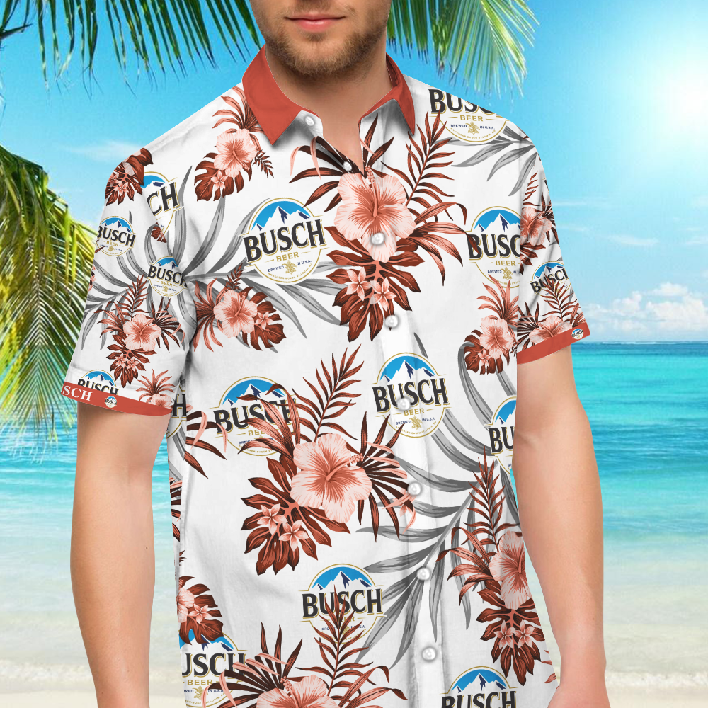Busch Beer Hawaiian Shirt â€“ Dnstyles,Hawaiian Shirt Gift, Christmas Gift