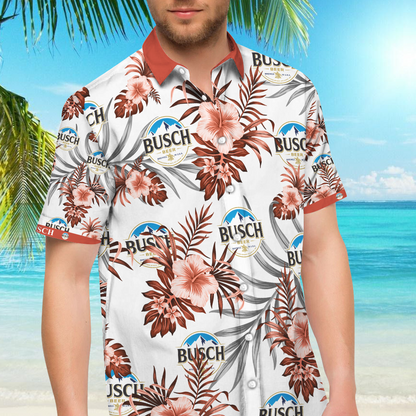 Busch Beer Hawaiian Shirt â€“ Dnstyles,Hawaiian Shirt Gift, Christmas Gift