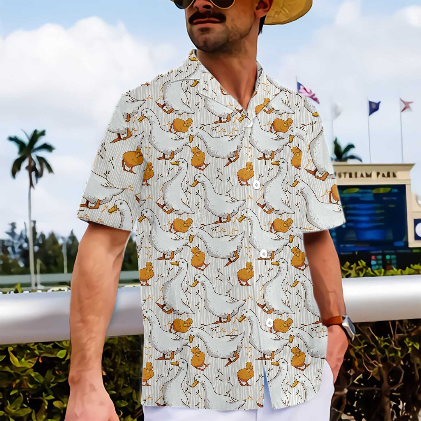 Lacha Cartún Dearaidh Buí Agus Bán Léine Haváís, Haváis Do Bhronntanais