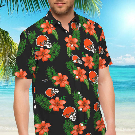 Cleveland Browns Hawaiian Shirt â€“ Dnstyles_Hawaiian Shirt Gift, Christmas Gift