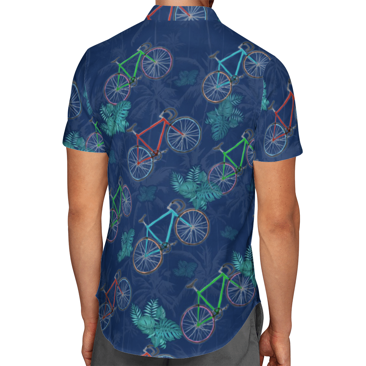 CYCLING TROPICAL HAWAIIAN SHIRT, Hwaiian For Gift