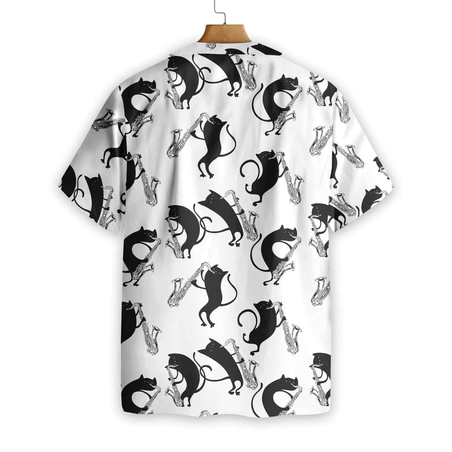Cool Cats Play Saxophone Hawaiian Shirt,Hawaiian Shirt Gift, Christmas Gift