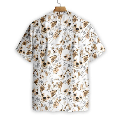 I Love Dog Cute Chihuahua Design Hawaiian Shirt,Hawaiian Shirt Gift, Christmas Gift