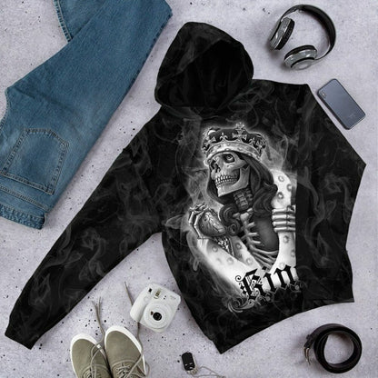 3D Skull a Rí Saincheaptha Tshirt Éadaí Cochaillín