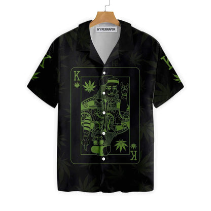 Dearadh Cárta Rí Dope Marijuana Léine Haváís, Bronntanas Léine Haváise, Bronntanas Nollag