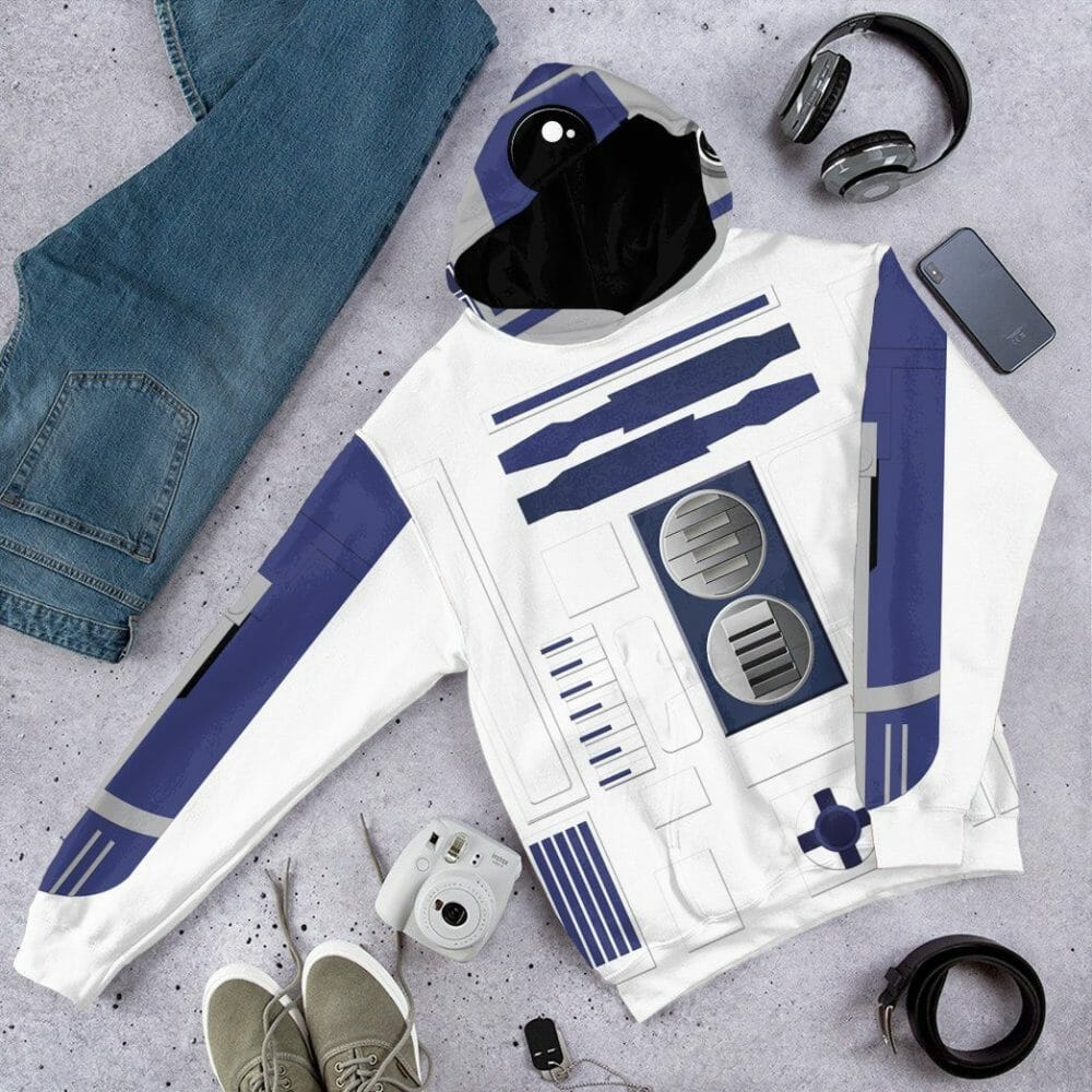 3D R2D2 Cosplay Custom Tshirt Hoodie Apparel