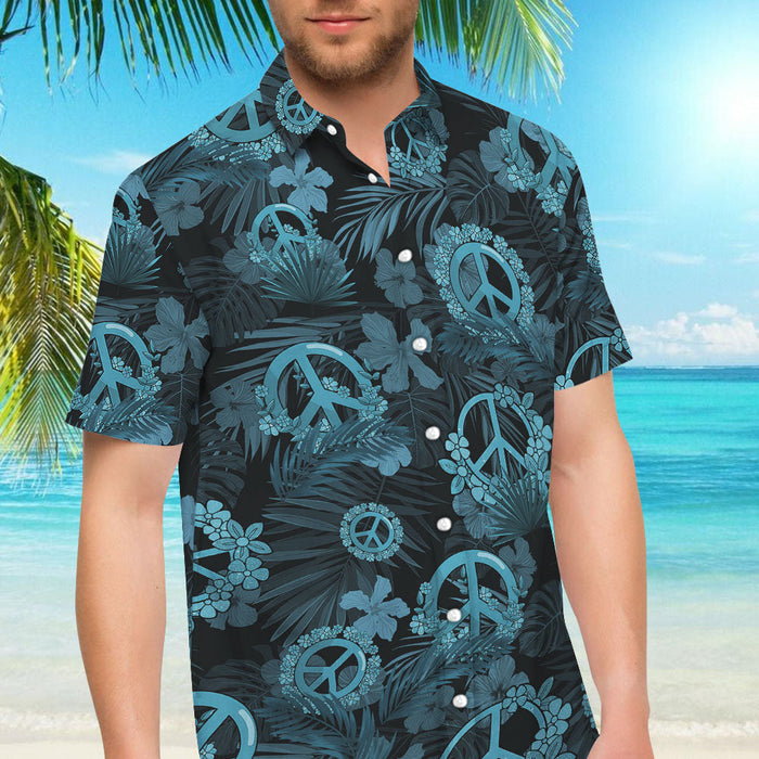 Aloha Hawaiian Shirt - Hippie Summer Vibe Tropical Hawaiian Aloha Hawaii Shirt - Beach Themed Gift, Hawaiian Shirt Gift, Christmas Gift