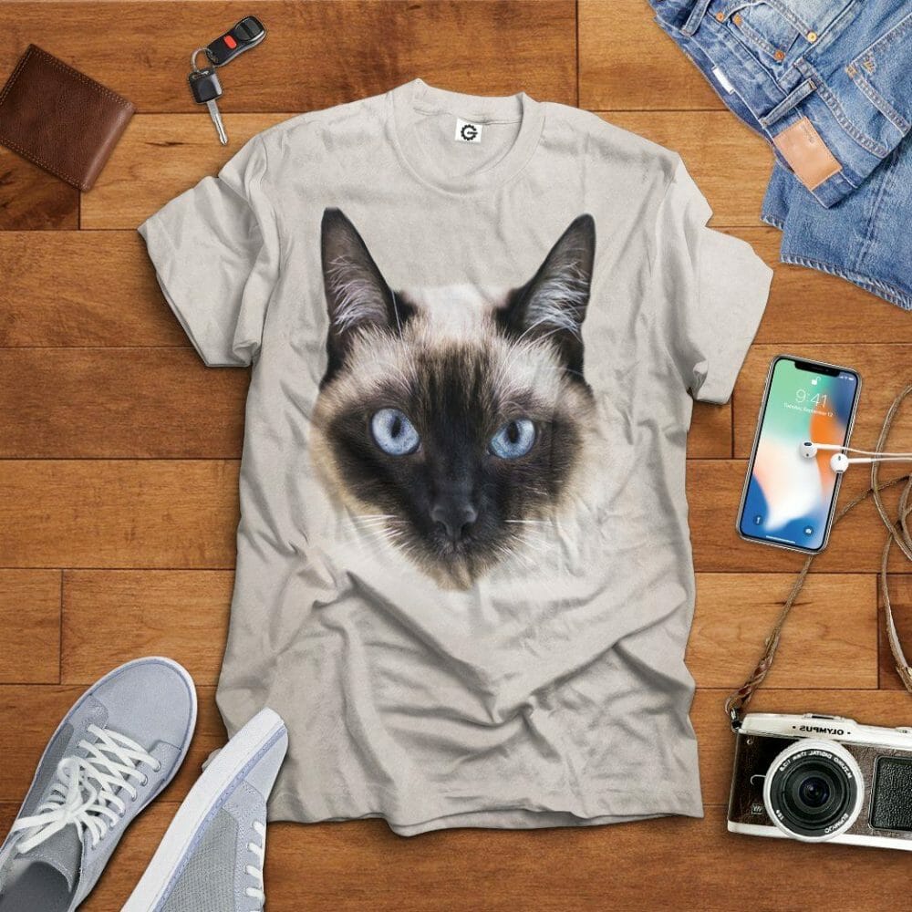 3D Siamese Cat Tshirt Hoodie Apparel
