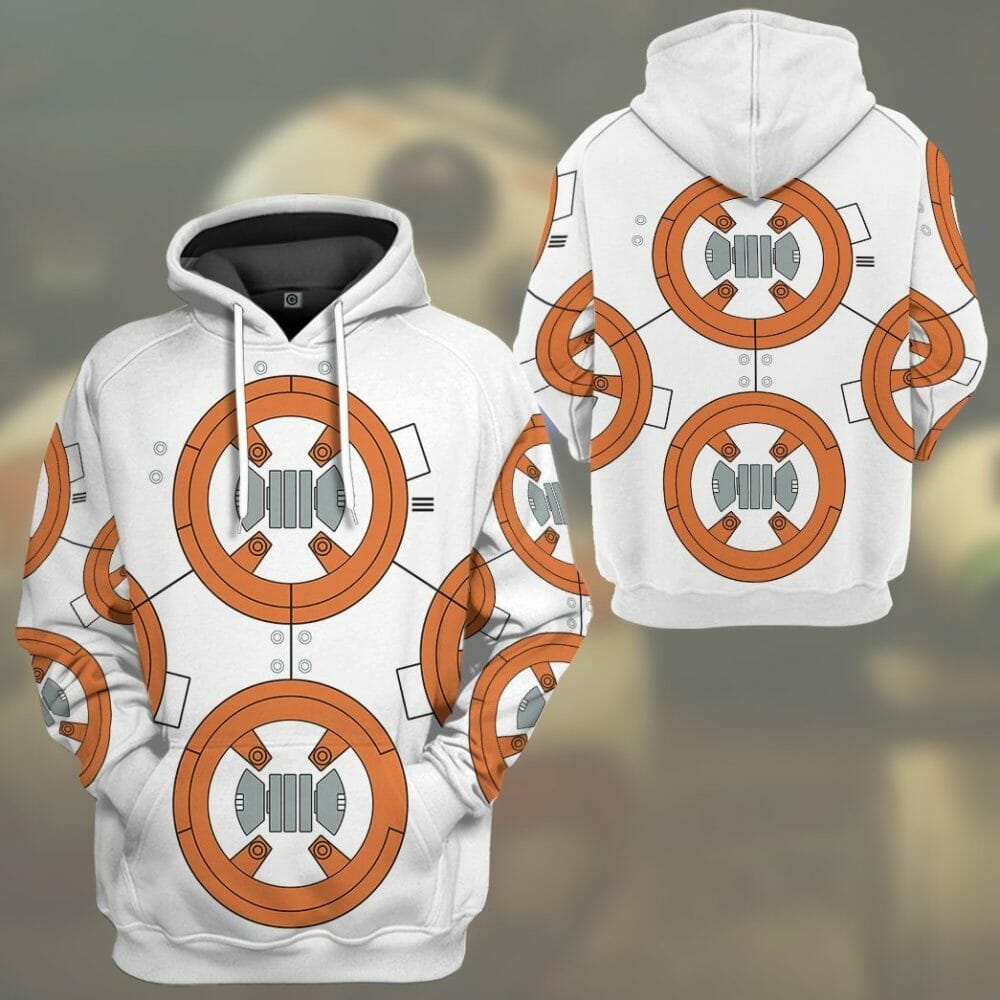 Éadaí Cochaillín Tléine Saincheaptha 3D BB8 Cosplay
